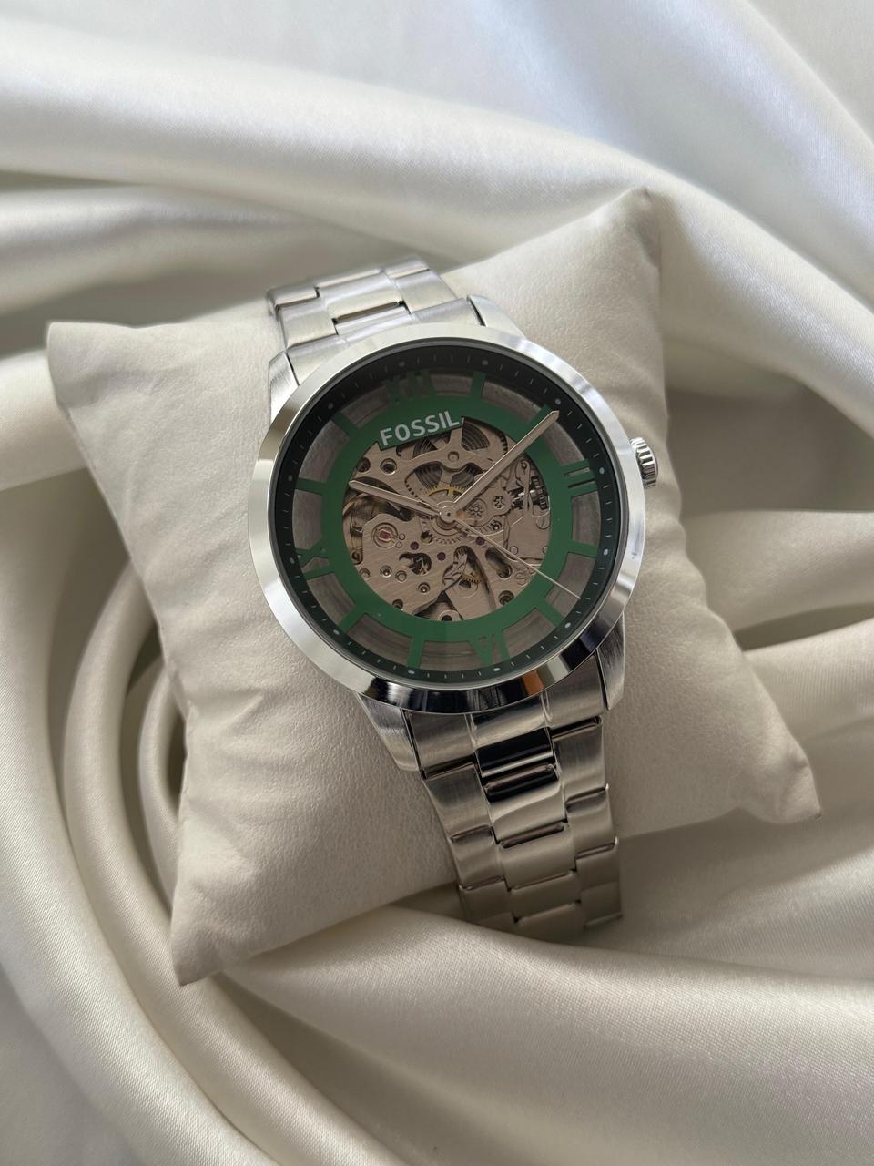 Fossil Green Transparent Back Original Automatic Engine