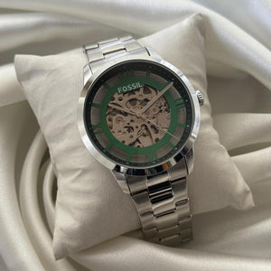 Fossil Green Transparent Back Original Automatic Engine