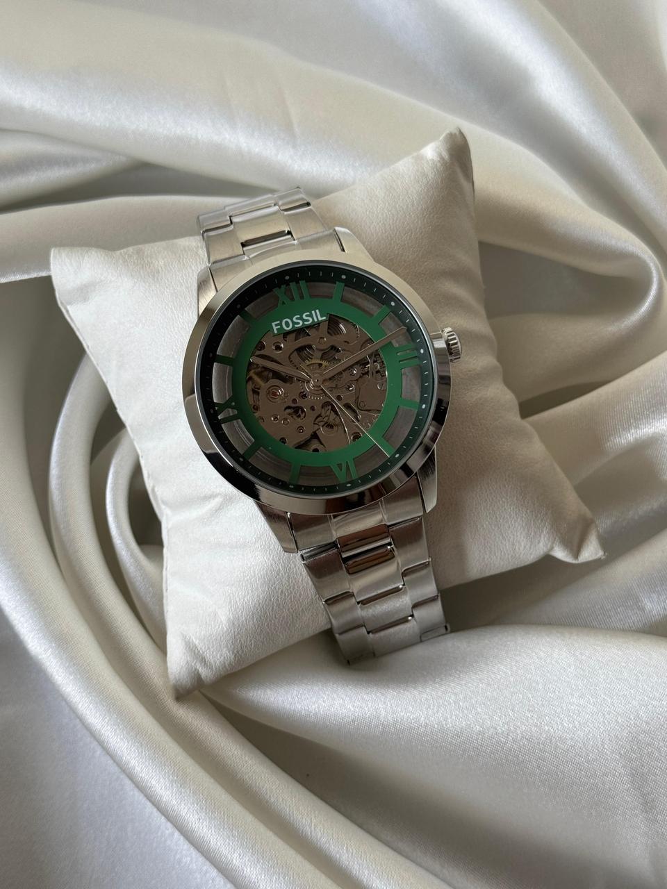 Fossil Green Transparent Back Original Automatic Engine