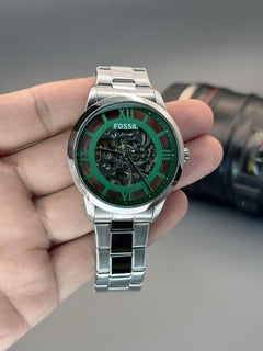 Fossil Green Transparent Back Original Automatic Engine