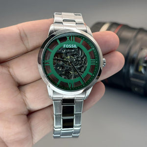 Fossil Green Transparent Back Original Automatic Engine