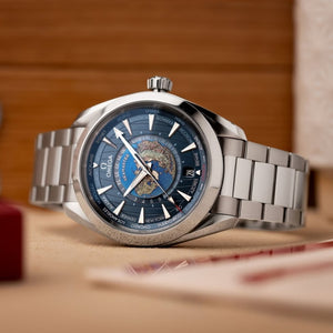 OMEGA STEEL AQUA TERRA WORLD TIMER