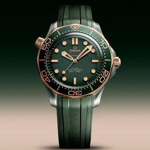Omega Seamster Golden and Green Luxury look Japanese Automatic Mens Watch