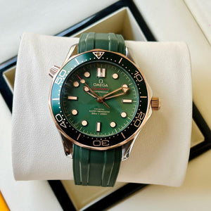 Omega Seamster Golden and Green Luxury look Japanese Automatic Mens Watch
