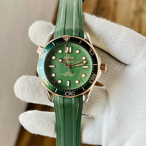 Omega Seamster Golden and Green Luxury look Japanese Automatic Mens Watch