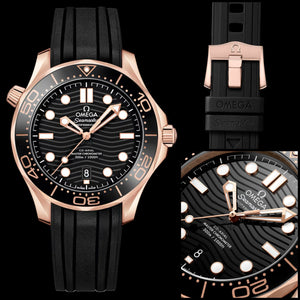 Omega Seamaster Diver 300M all black & Golden