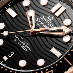 Omega Seamaster Diver 300M all black & Golden