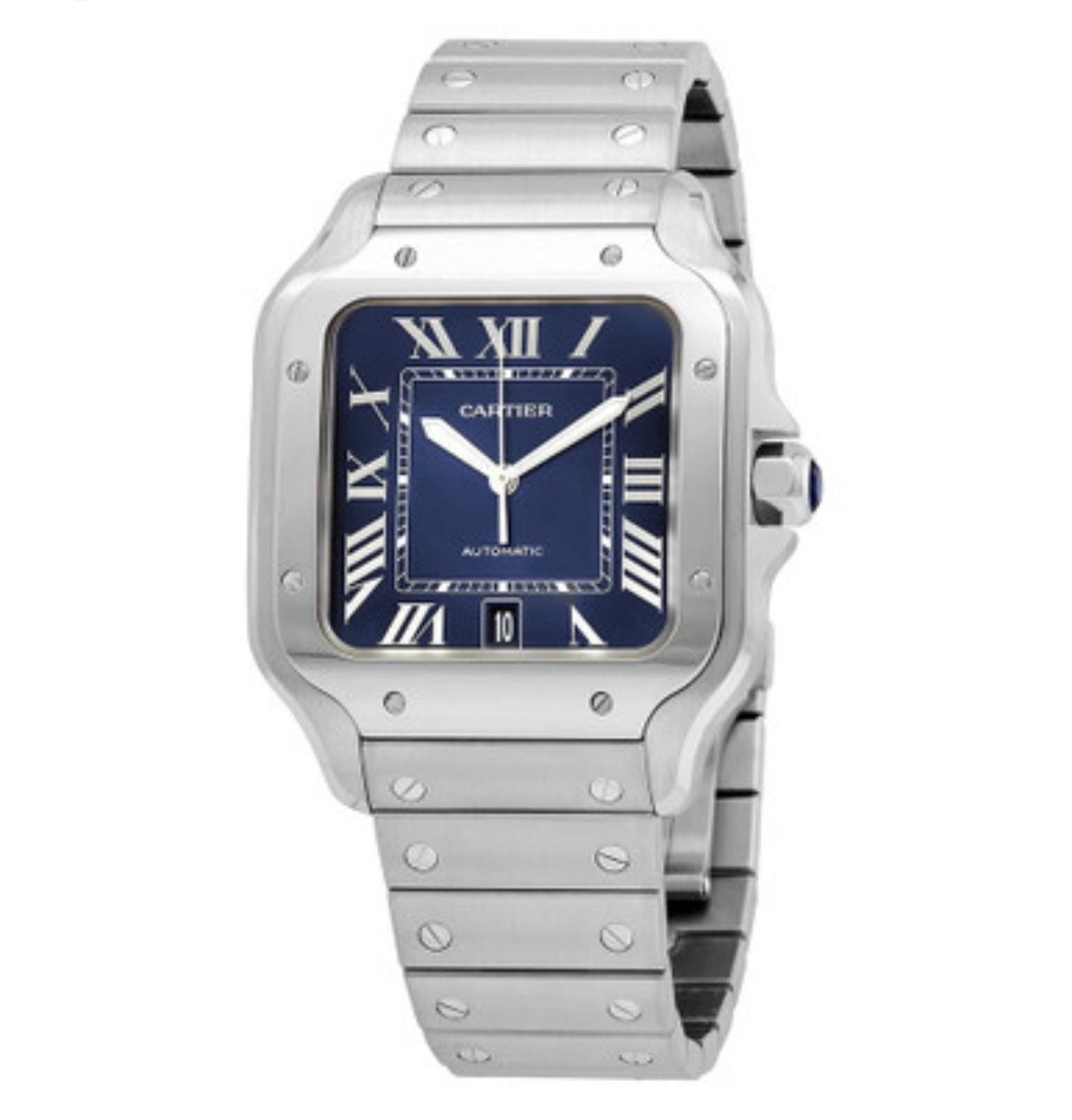 Cartier Blue Automatic watch — zoomed view