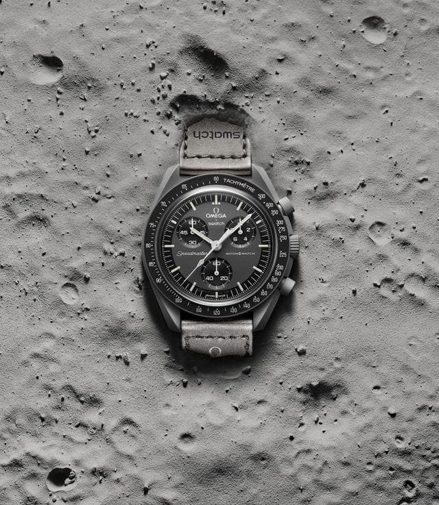 SWATCH X OMEGA BIOCERAMIC MOONSWATCH MISSION — zoomed view
