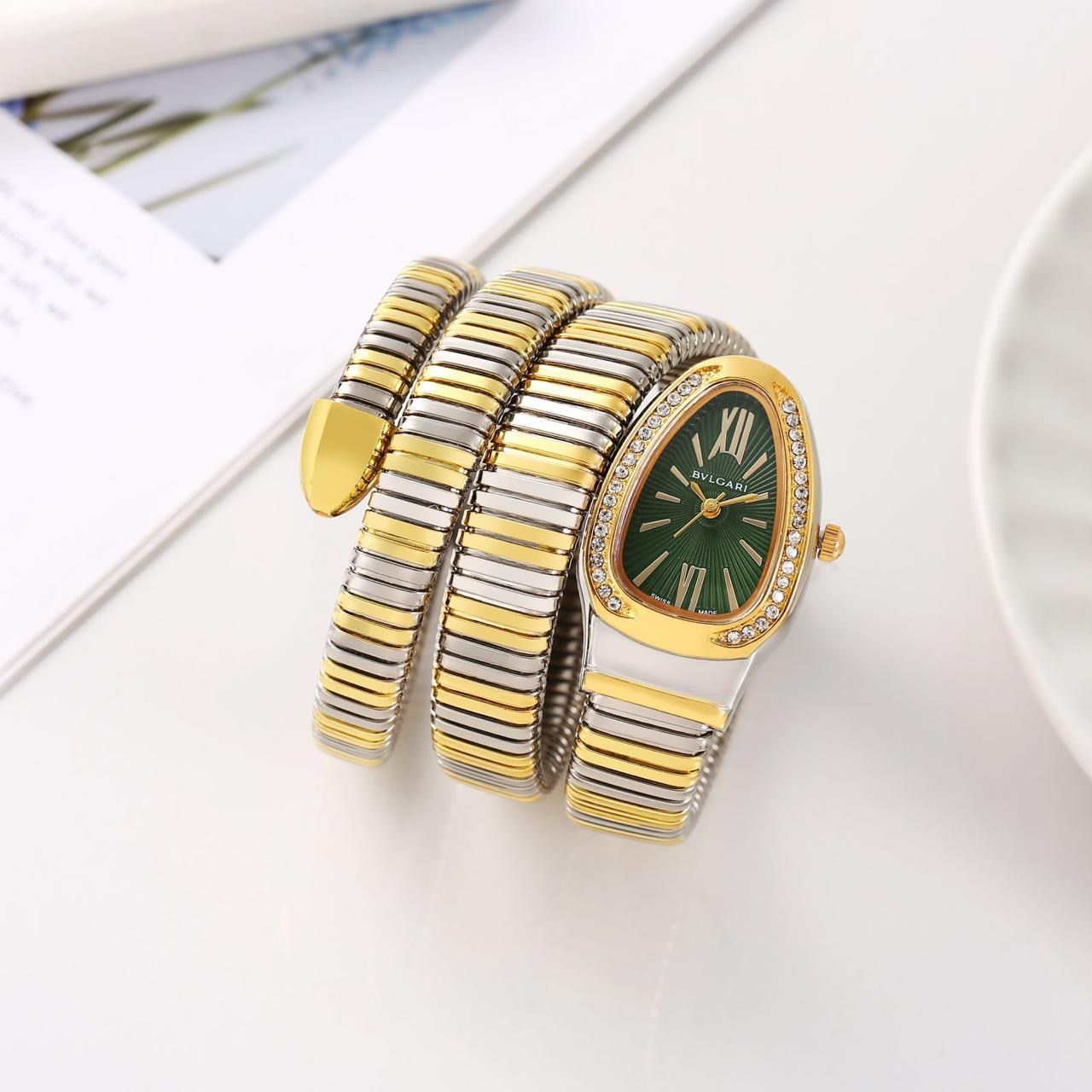 Bvlgari Serpenti Snake Kada Ladies Watch – Timeless Luxury for Women