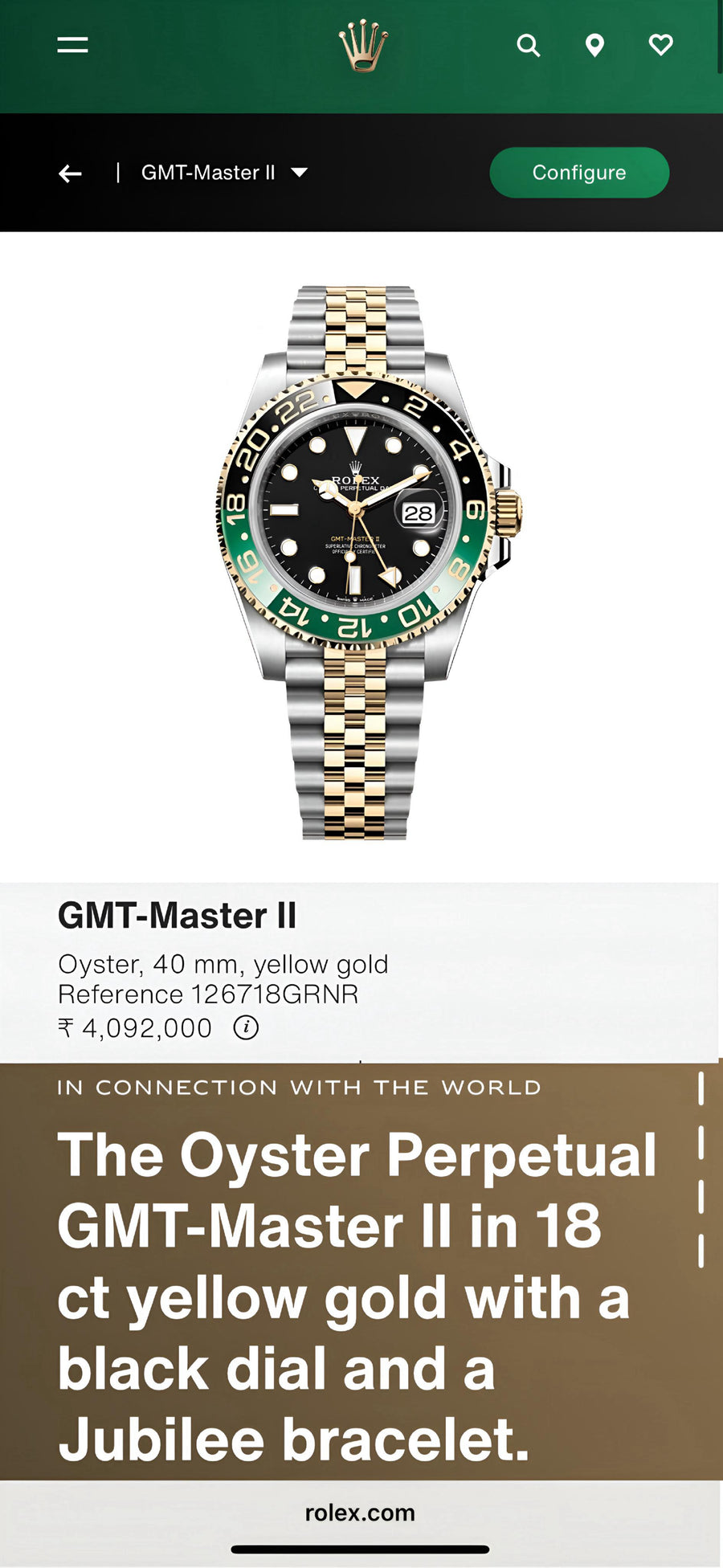 Rolex GMT Sprite 100% Japanese Automatic