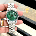 Rolex Green DateJust Automatic 41mm (Original Size)