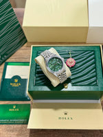 Rolex Green DateJust Automatic 41mm (Original Size)