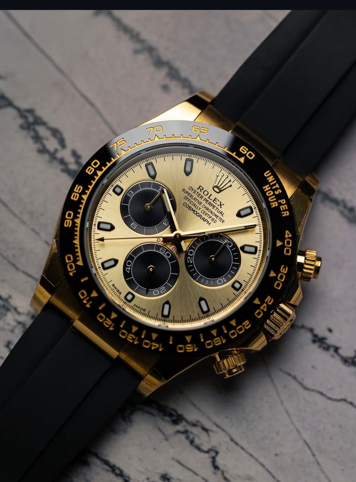 Rolex Oyster Perpetual Daytona — zoomed view