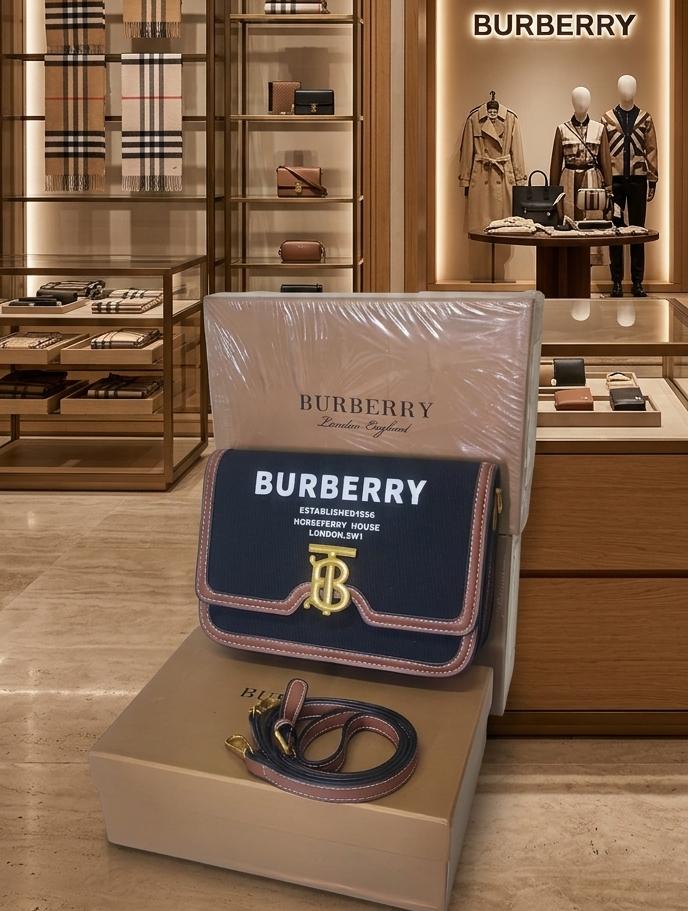 Burberry Horseferry Print Canvas Note Crossbody Bag