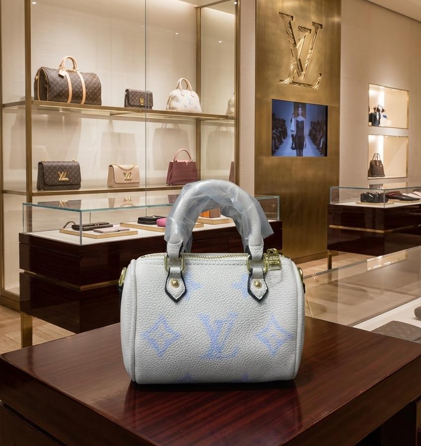 Louis Vuitton Nano Speedy in Monogram — zoomed view