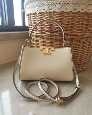 white Tory Burch Eleanor Mini Satchel