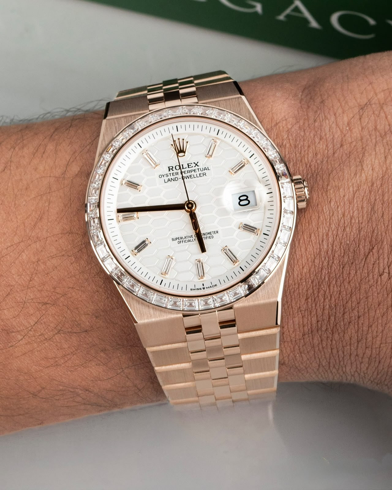 Rolex watch — zoomed view