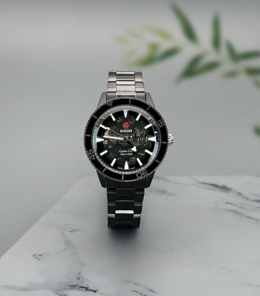 Rado Captain Cook Fully Automatic OG Quality Black Dial Men’s Watch