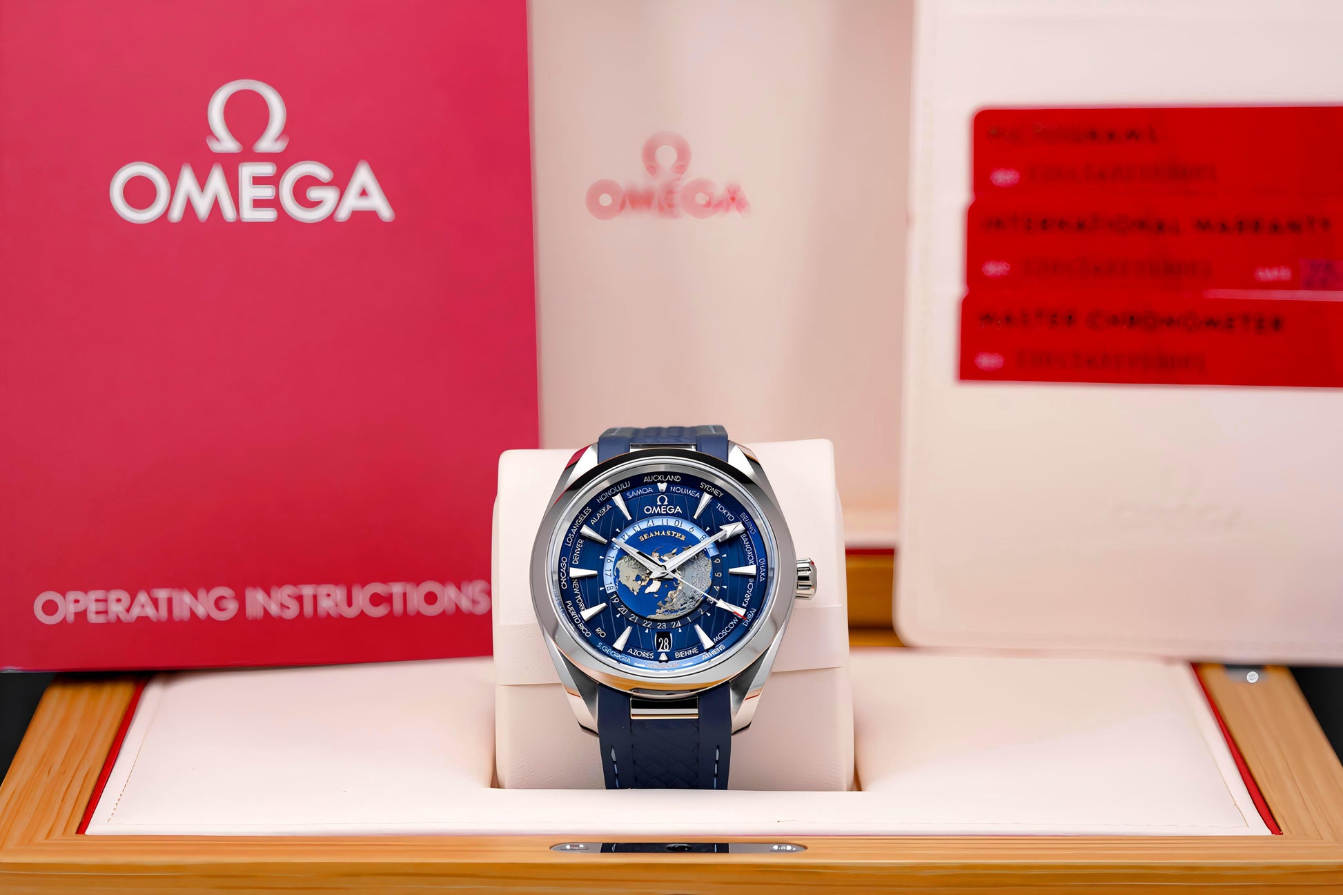Omega Seamaster Aqua Terra Blue Japanese Automatic Mens Watch