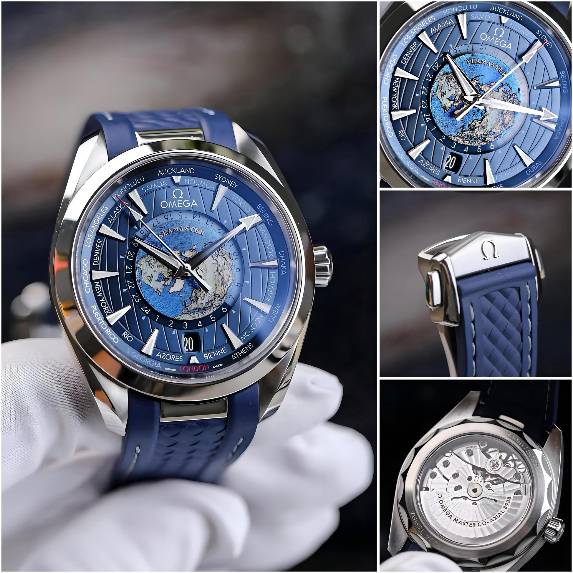 Omega Seamaster Aqua Terra Blue Japanese Automatic Mens Watch