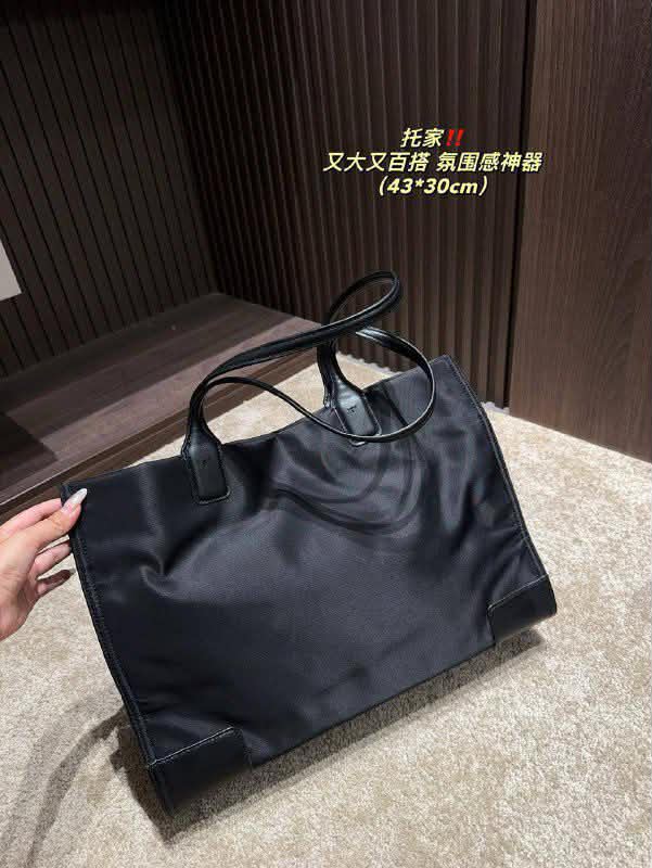 black Tory Burch Ella tote bag