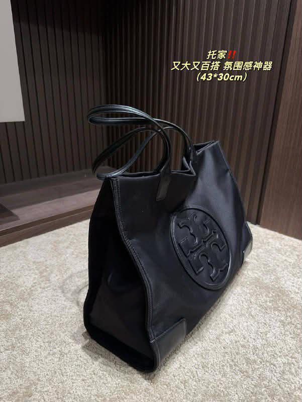black Tory Burch Ella tote bag