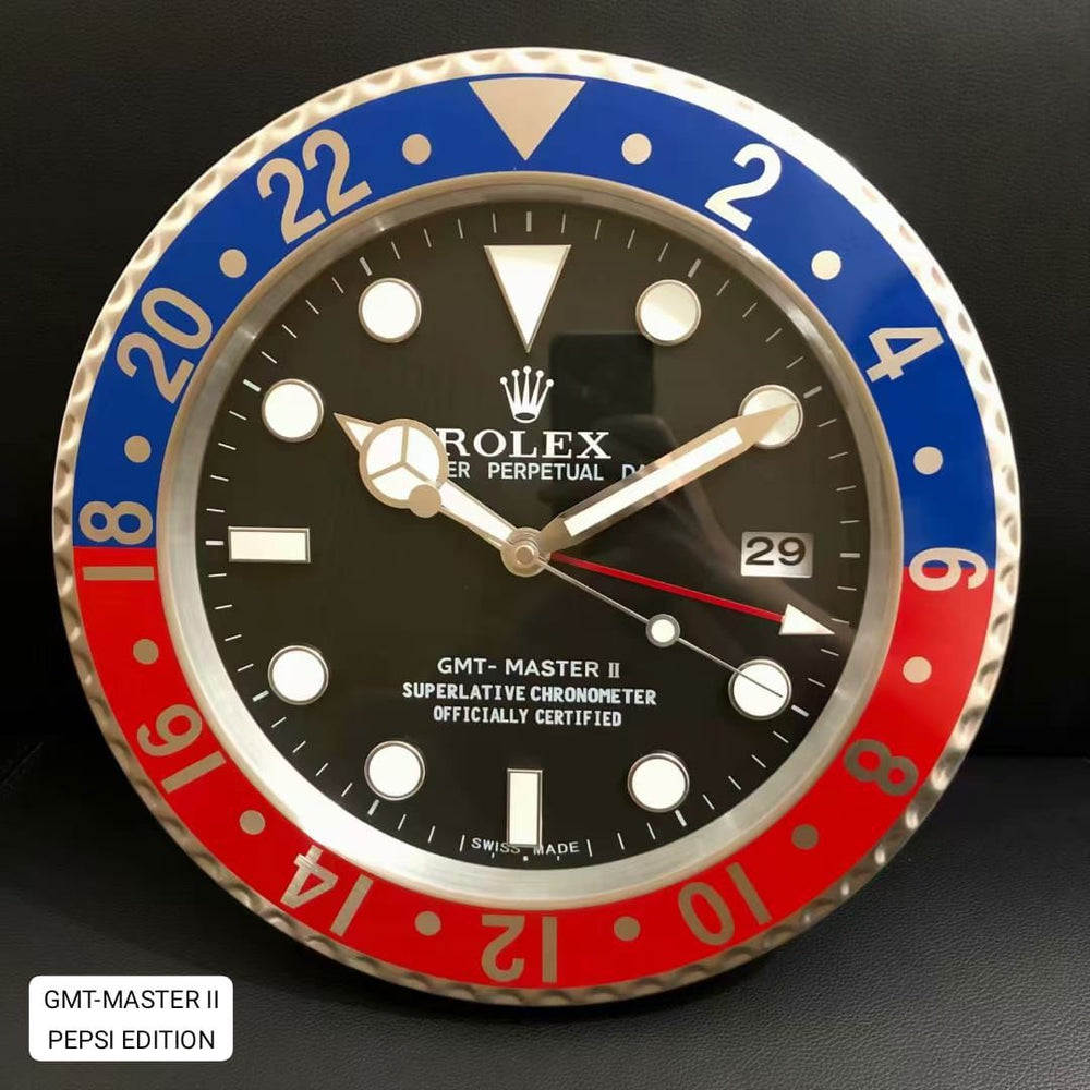 FunkyTradition Luxury Green Submariner Stainless Steel Wall Clock