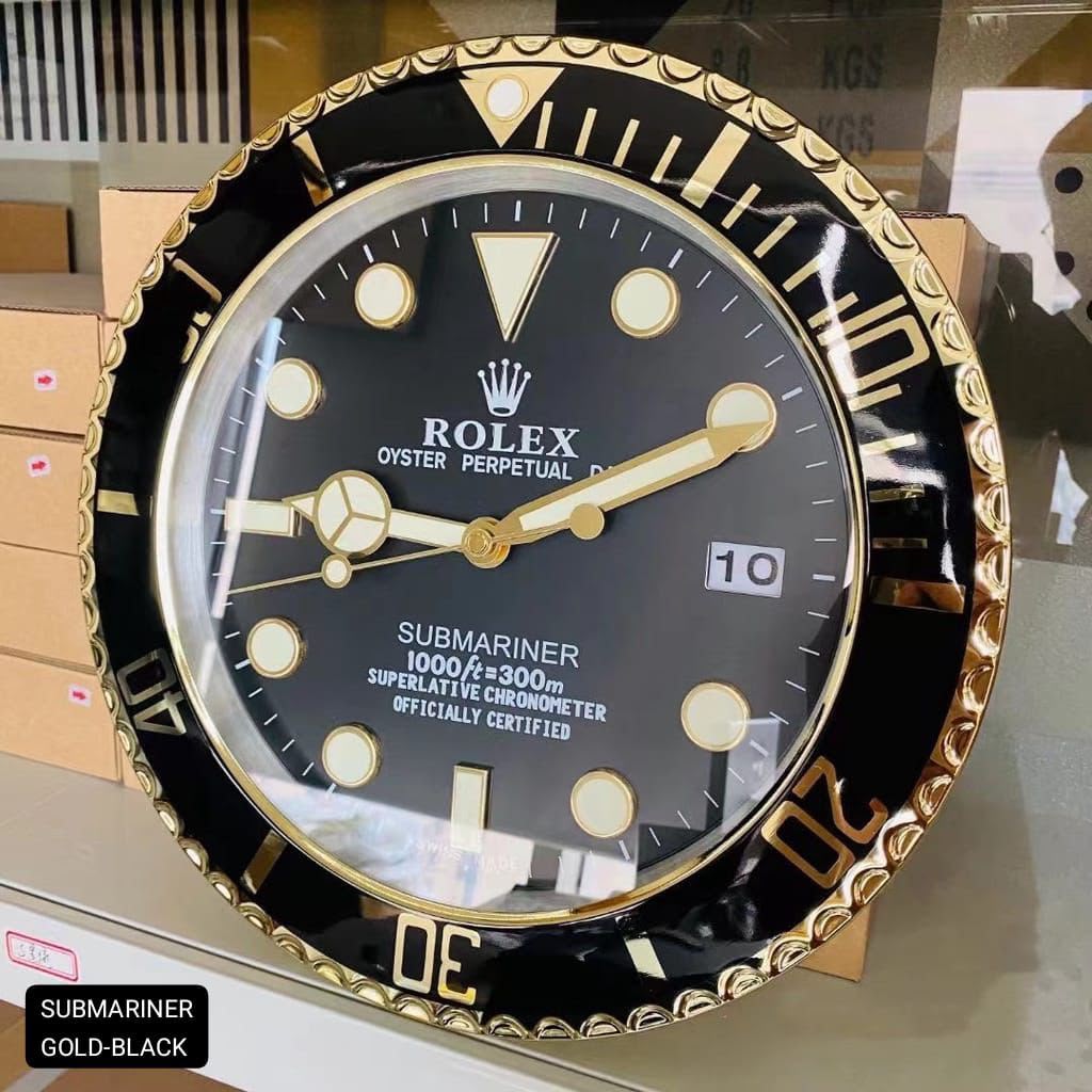 Rolex Submariner-style decorative wall clock