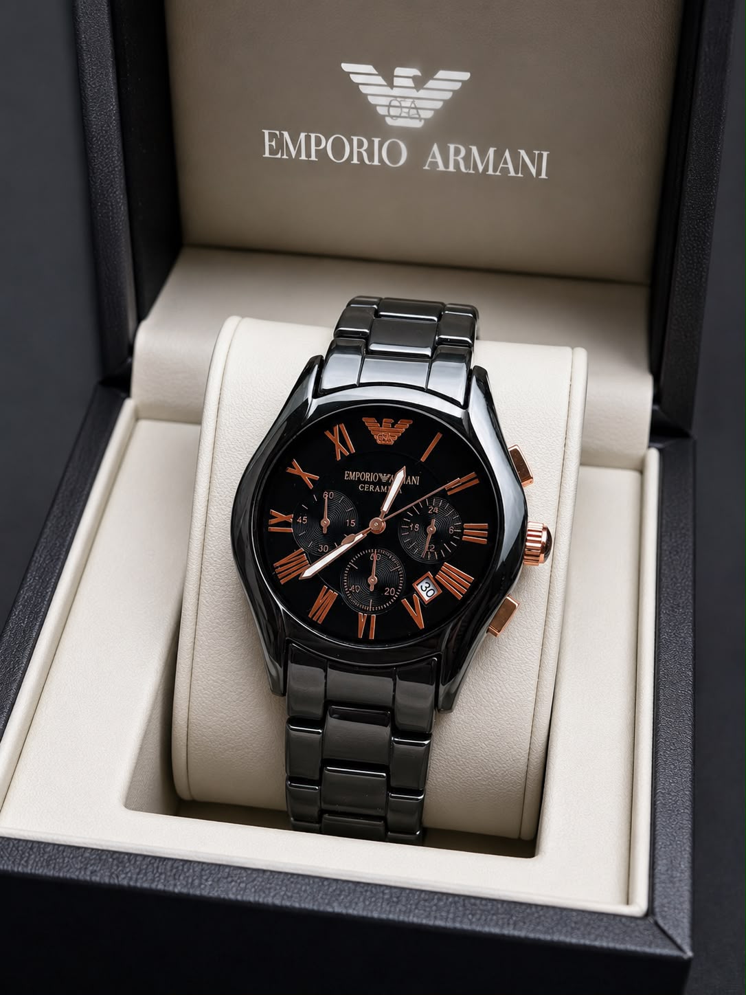 Emporio Armani Men's Ceramic Chronograph Watch