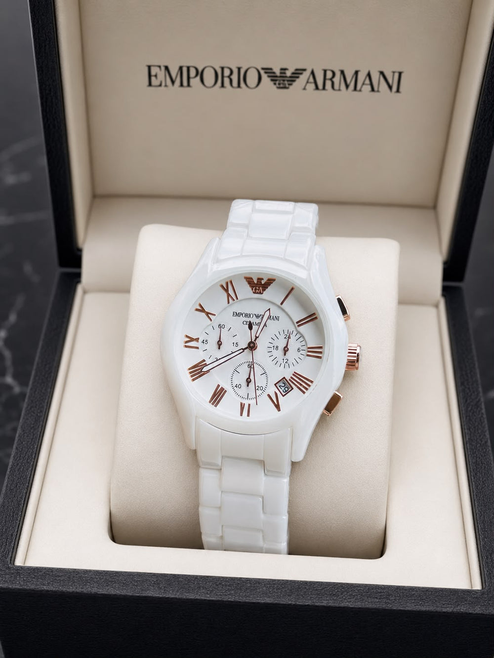 Emporio Armani Men's Ceramic Chronograph Watch