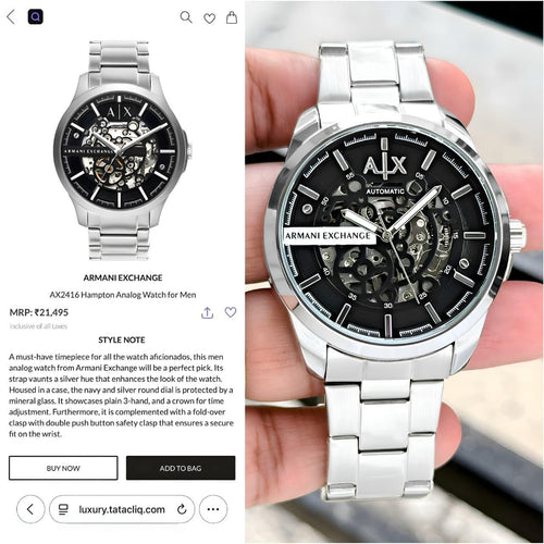 Armani Exchange Hampton Automatic