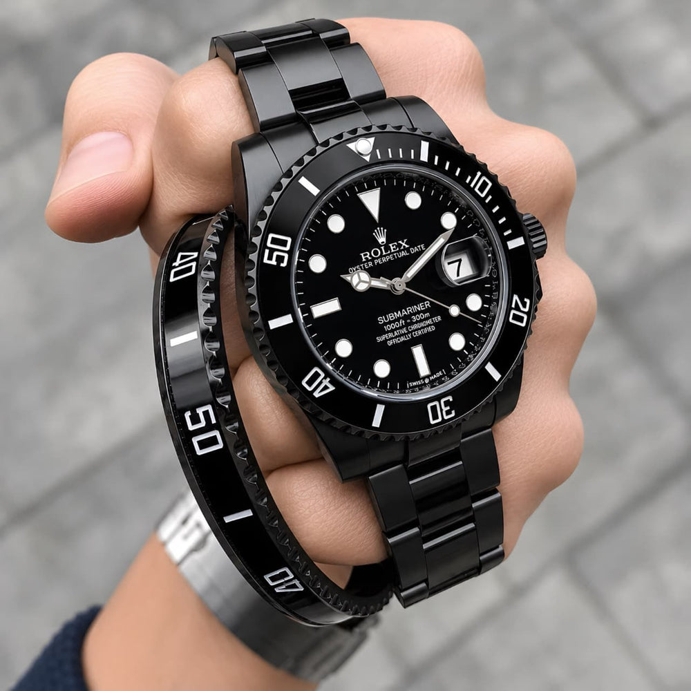 Rolex Submariner Full Black Watch | 12AA Quality Best Watch | Automatic