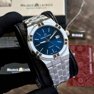 Maurice Lacroix Aikon Quartz 40mm Authentic Stainless Steel Blue Dial