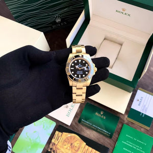 Rolex Submariner Stainless Steel Full Gold & Black Dial Japanese Automatic Master Quality Men’s Watch