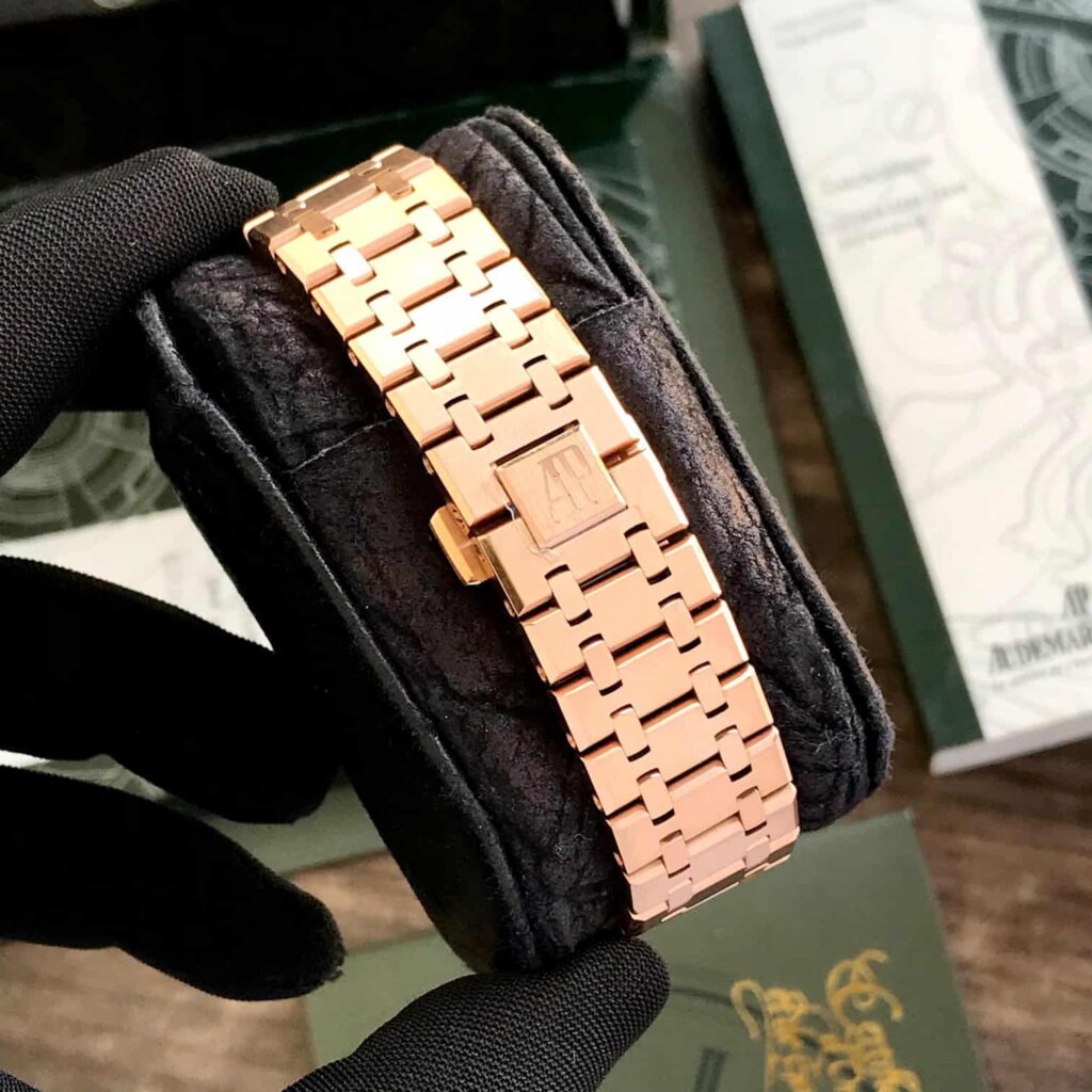 Audemars Piguet Royal Oak 50th Anniversary Chronograph’s Rosegold Green Dial Swiss ETA