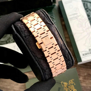 Audemars Piguet Royal Oak 50th Anniversary Chronograph’s Rosegold Green Dial Swiss ETA