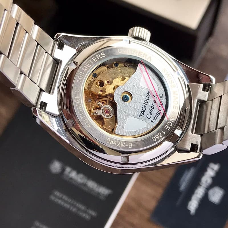 Tag Heuer Calibre 5 Stainless Steel Black Dial Automatic Master Quality Mens Watch