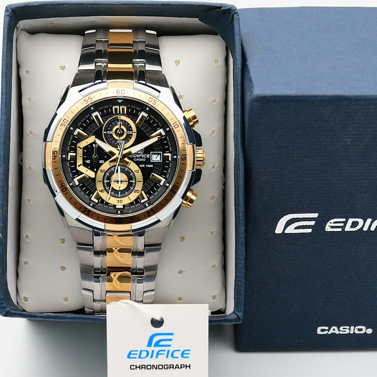 Edifice EFR-539SG-1AVUDF Dial Dual Tone Stainless Steel Band Analog Watch - For Men EX188 — zoomed view
