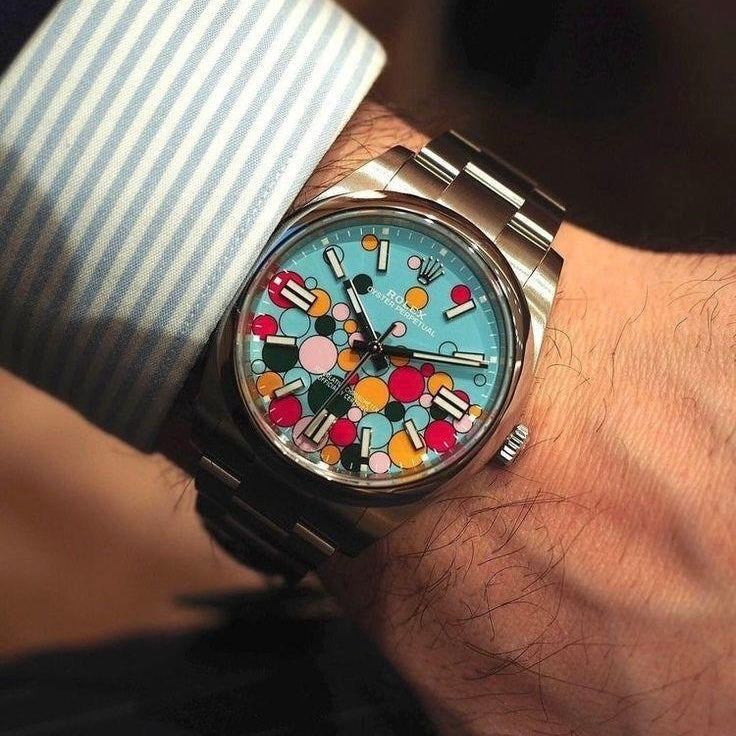 Rolex Perpetual Oyster Bubbles Japanese Automatic Mens Watch