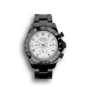 Rolex Daytona RL106 White Dial Black Chain