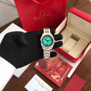 Omega Seamaster Aqua Terra Turquoise Dial Automatic Mens Watch