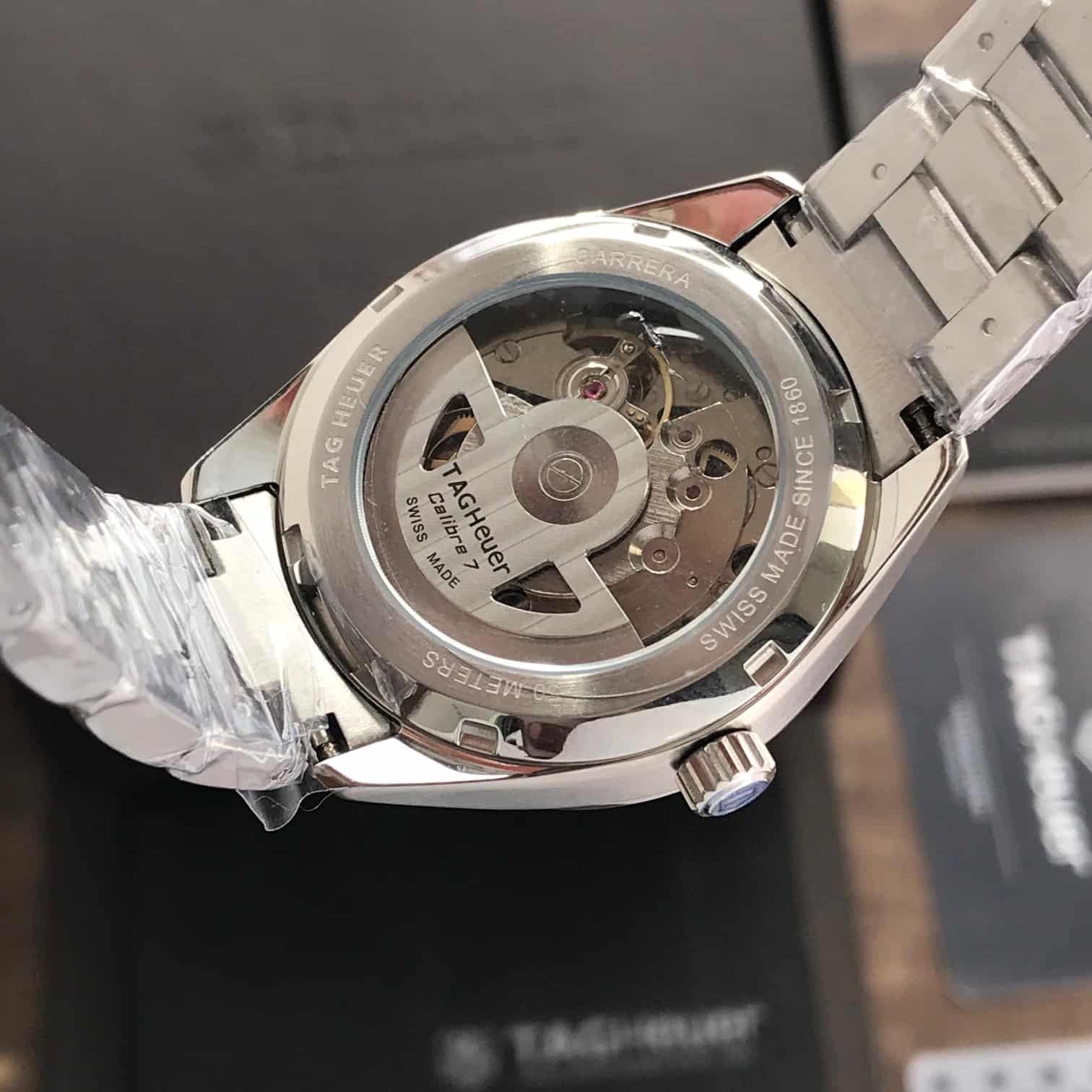 Tag Heuer Grand Carrera Stainless Steel Pink Dial Automatic Watch For Women’s