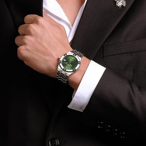 Maurice Lacroix Aikon Quartz 40mm Authentic Stainless Steel Green Dial