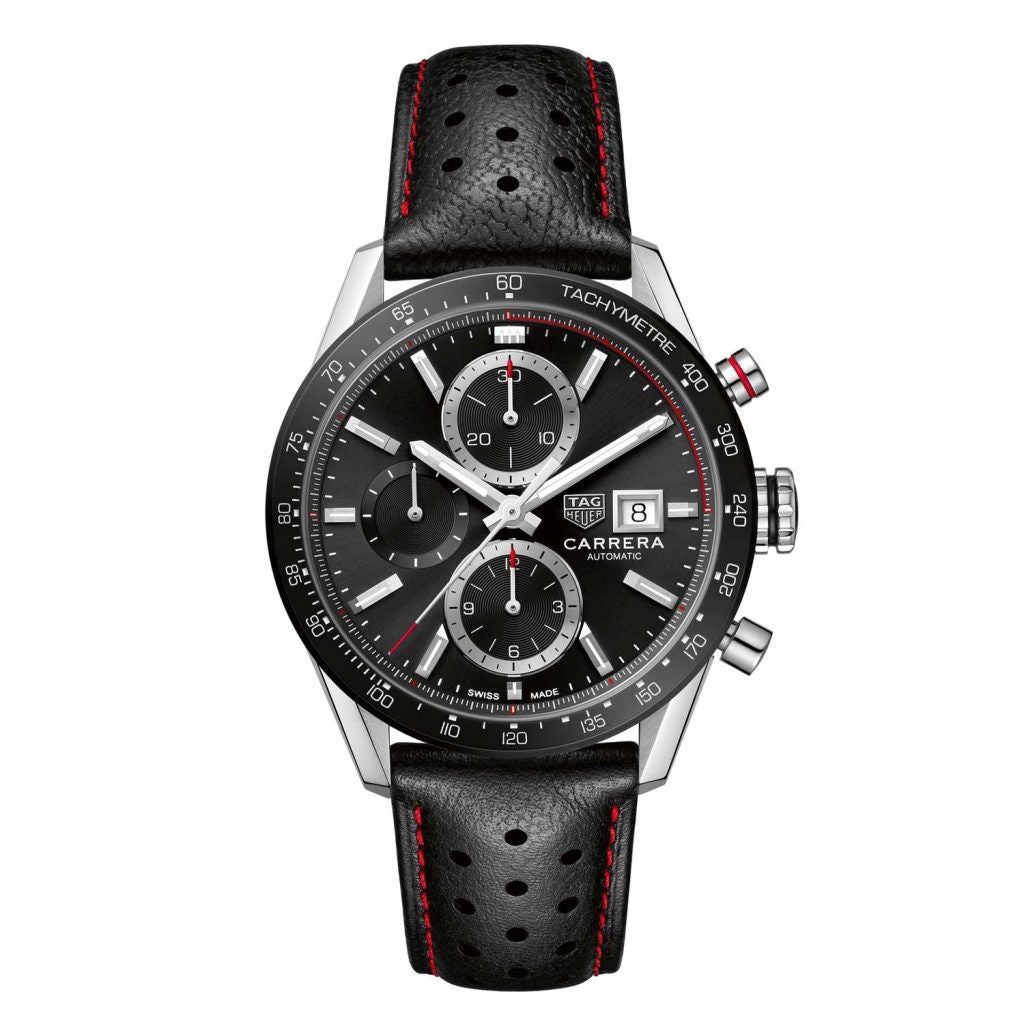 Tag Heuer Calibre 16 Black Dial Chronograph’s Men’s Watch