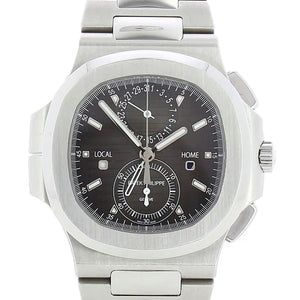 Patek Philippe Nautilus Time Travel Silver and black