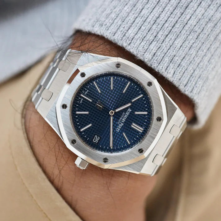 AUDEMARS PIGUET ROYAL OAK SILVER BLUE DIAL (ANIL KAPOOR) Automatic