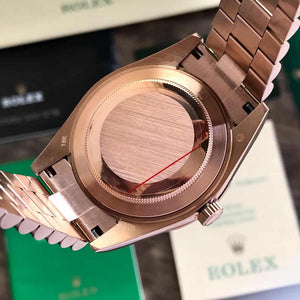 Rolex SkyDweller Rosegold Brown Dial Japanese Automatic Mens Watch