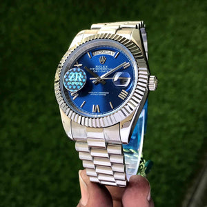 Rolex DayDate Silver-Blue Dial YZ Factory Automatic