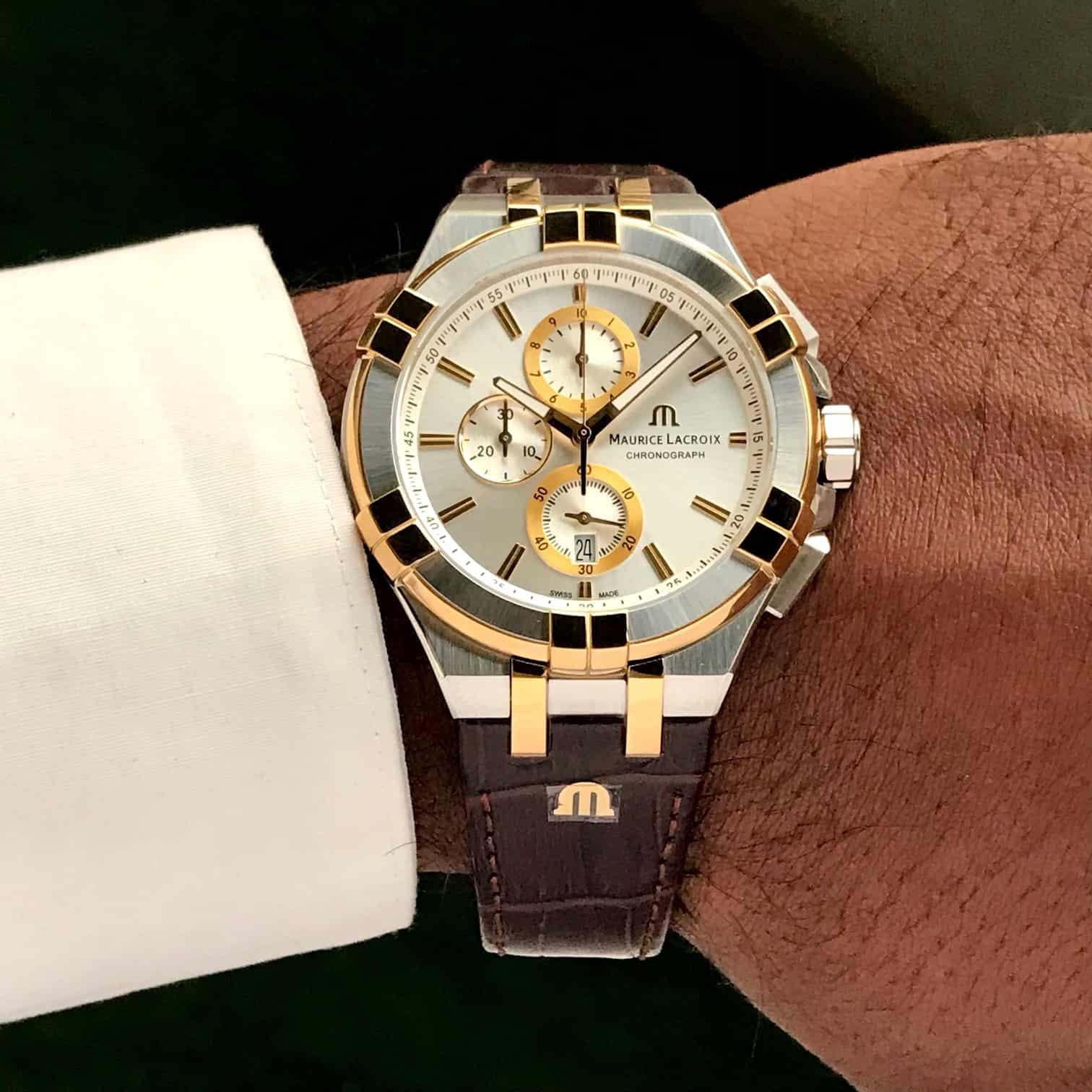 Maurice Lacroix Aikon Chronograph 44mm Authentic Mens Watch